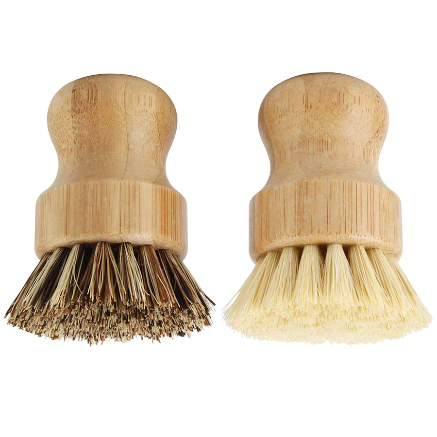 Dish Brush Bamboo - Bamboo Dish Scrub Brushes Natural Sisal