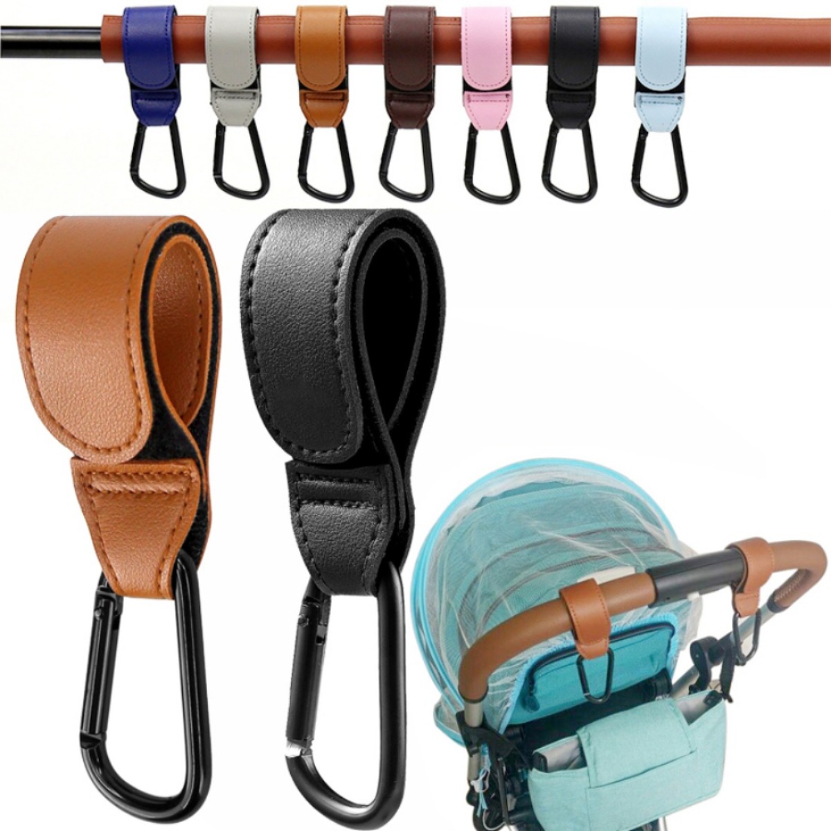 Linen Bag Bulk - 2pcs /lot Baby Stroller Hook PU