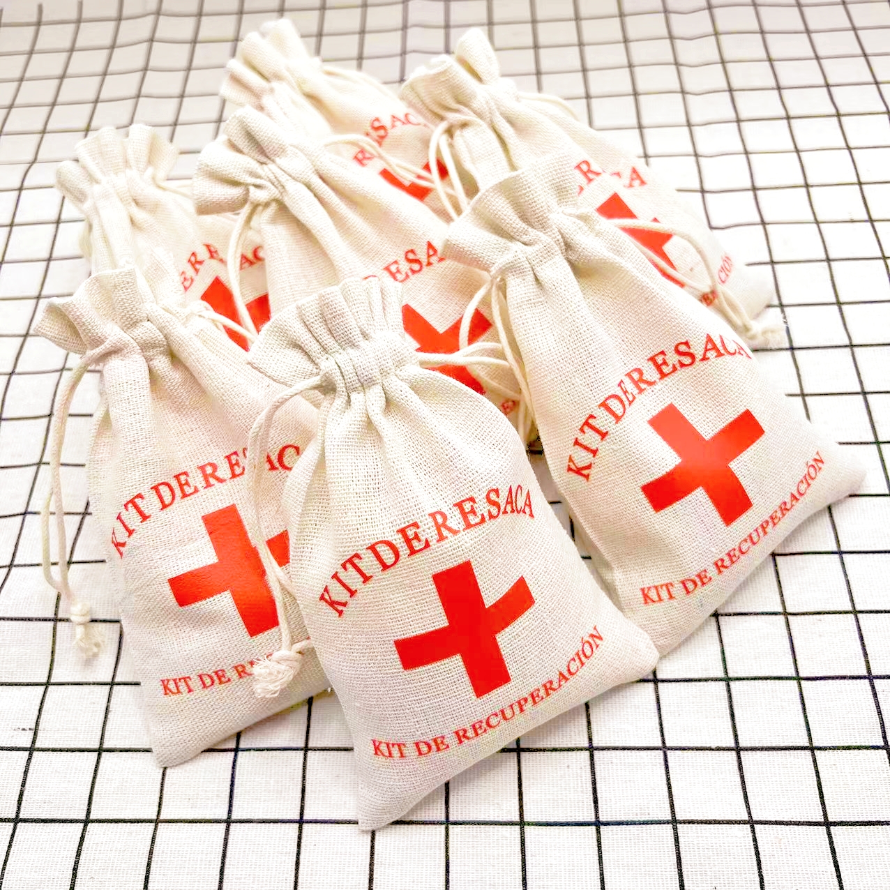Linen Bag Bulk - 10Pcs/Lot Wedding Anti-hangover Kit Hangover Kit