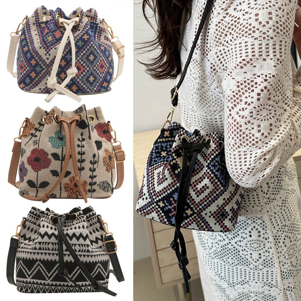 Fashion Linen Fabric Bucket Ba - Linen Bag Bulk reseña y precio