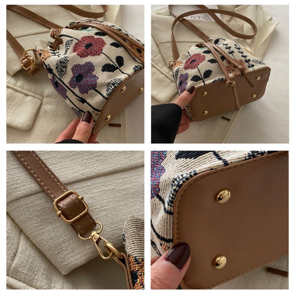Fashion Linen Fabric Bucket Ba - Linen Bag Bulk reseña y precio