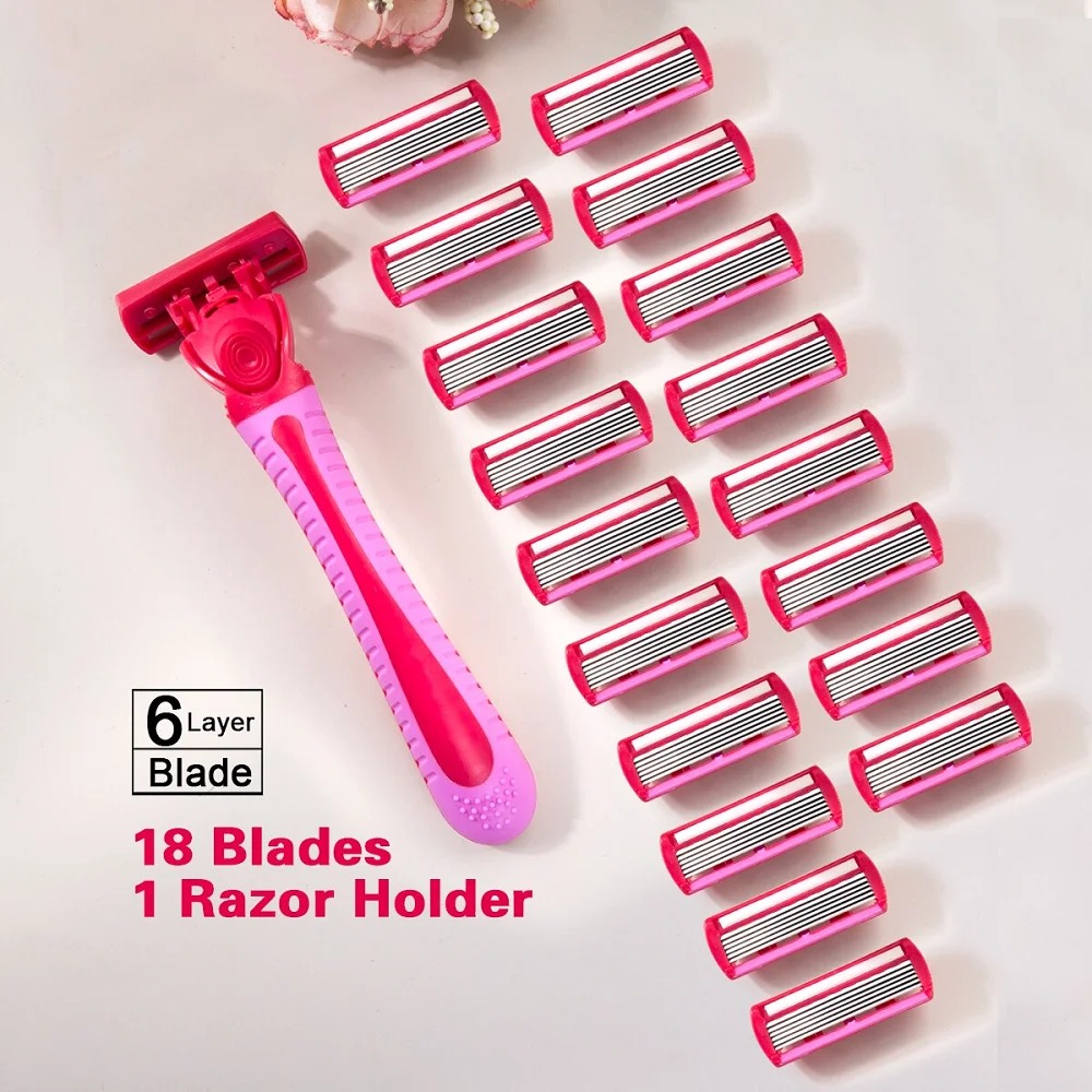 1 Handle + 18 Blades/ Women Ma - Safety Razor Handle reseña y precio