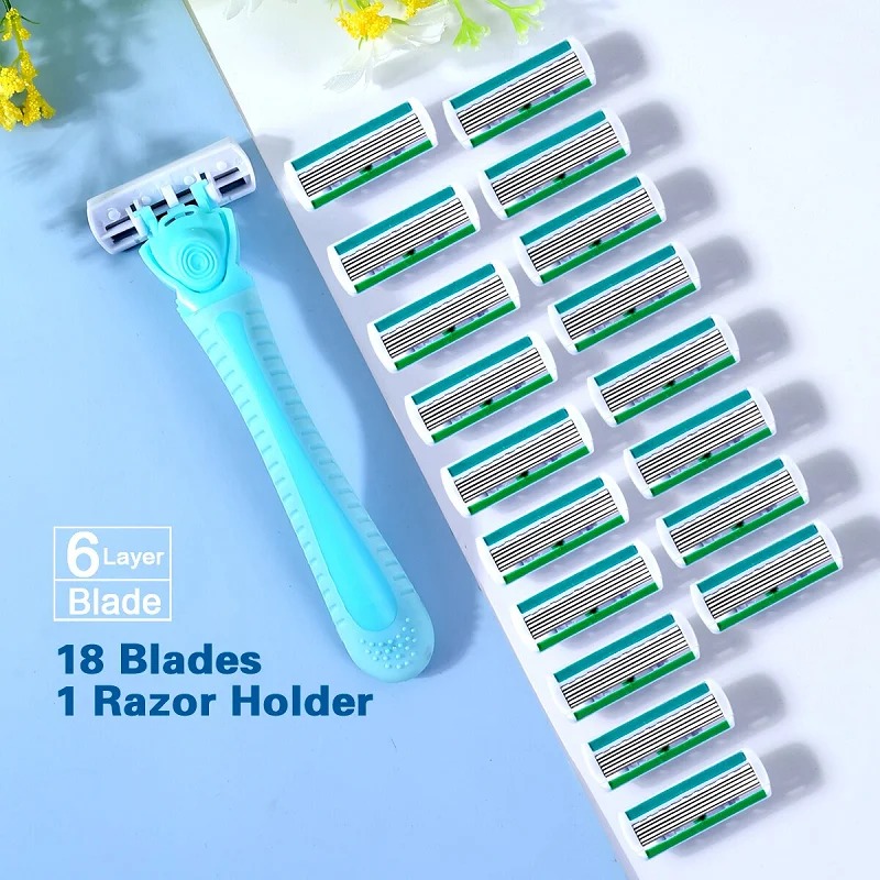 1 Handle + 18 Blades/ Women Ma - Safety Razor Handle reseña y precio