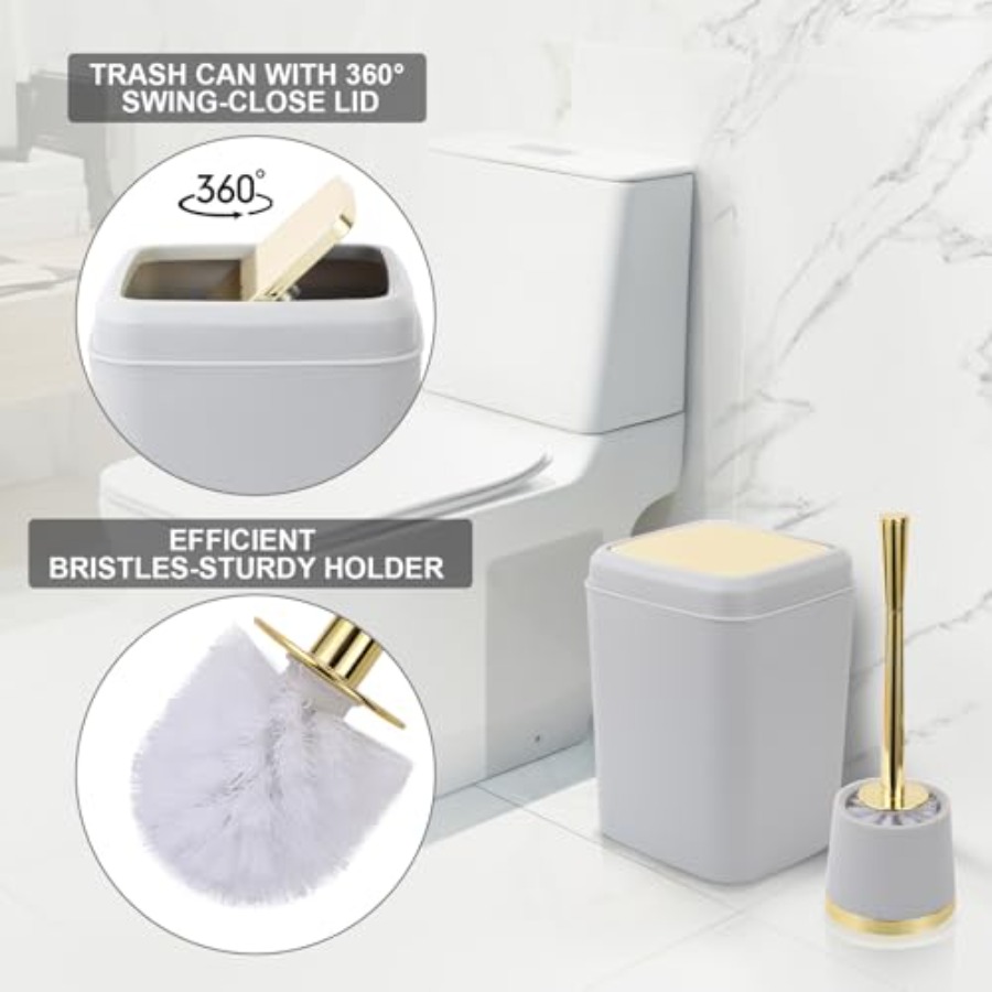 and Gold Accessories - 10 Pcs  - Dish Brush Bamboo reseña y precio