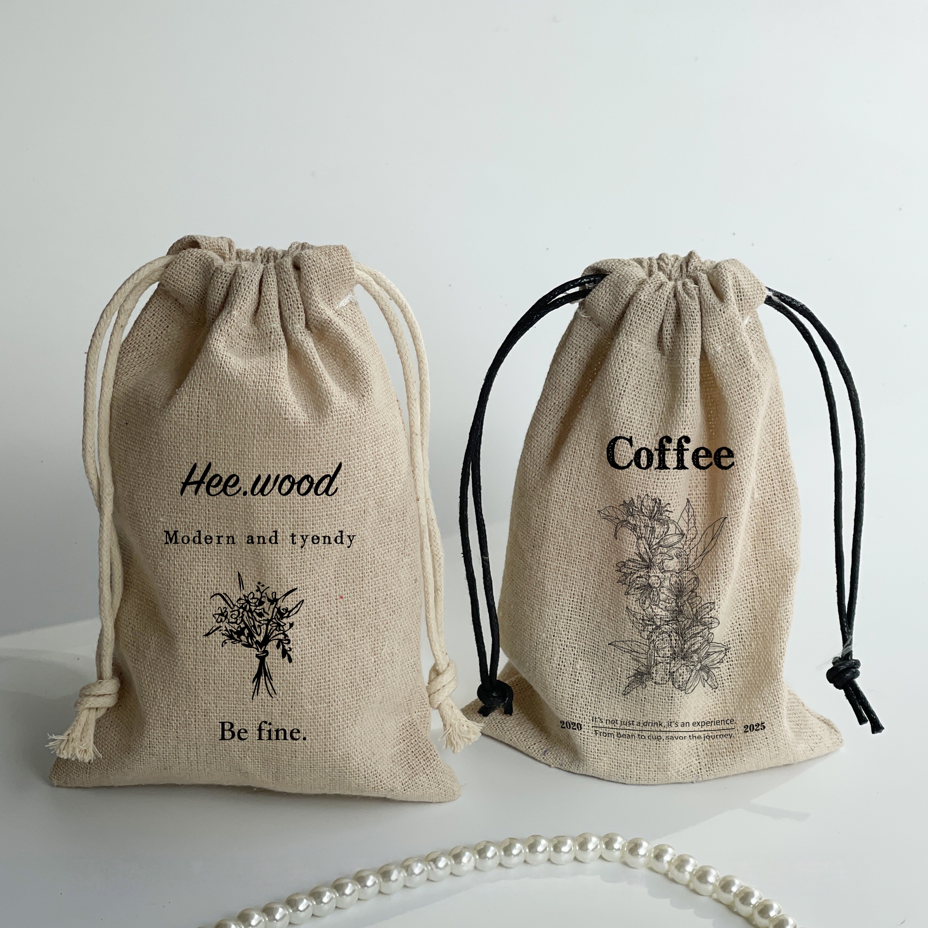 Custom Linen Drawstring Bags w - Linen Bag Bulk reseña y precio