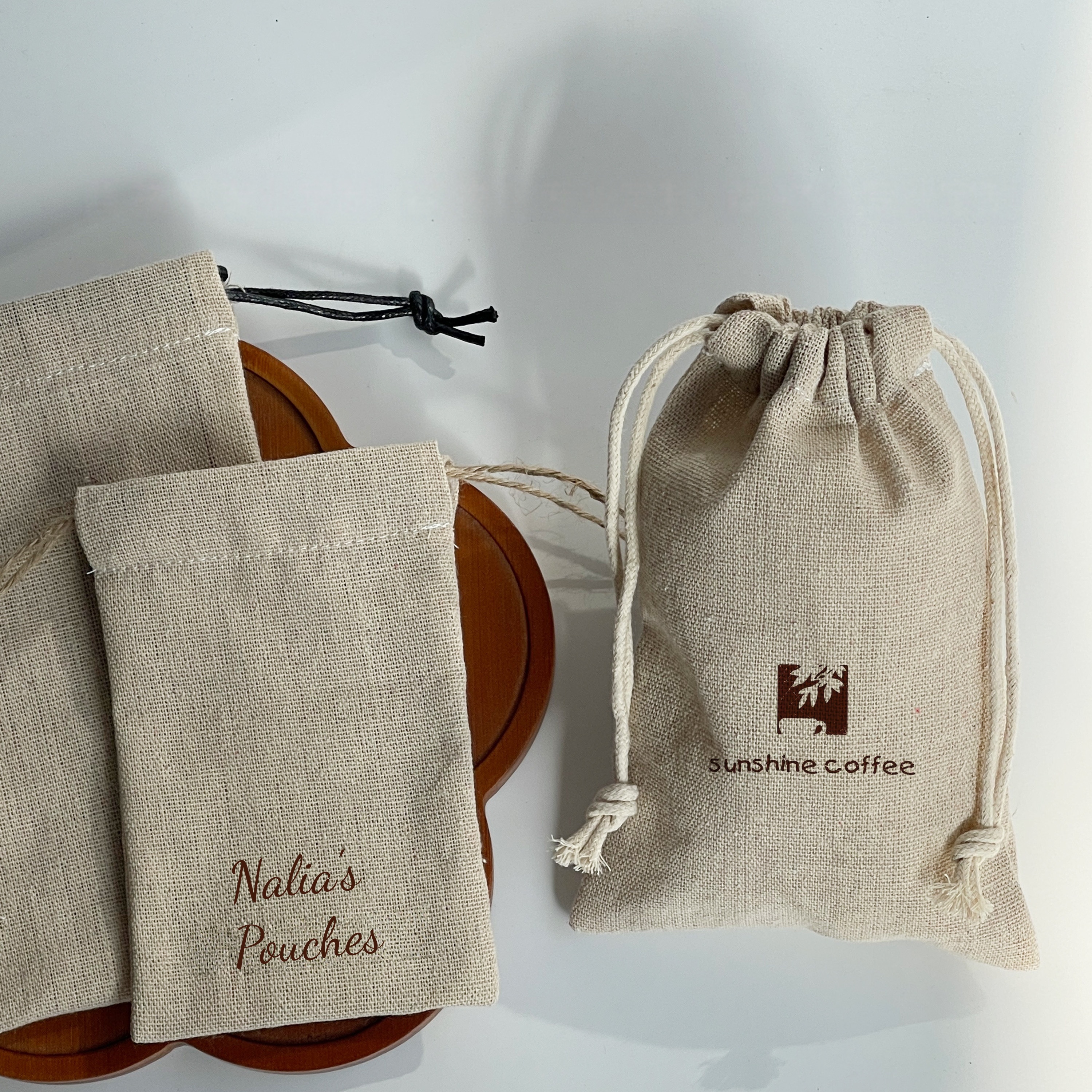 Custom Linen Drawstring Bags w - Linen Bag Bulk reseña y precio