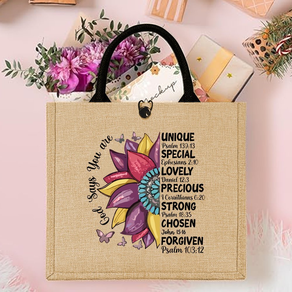 Aesthetic Faith Sunflower Tote - Linen Bag Bulk reseña y precio