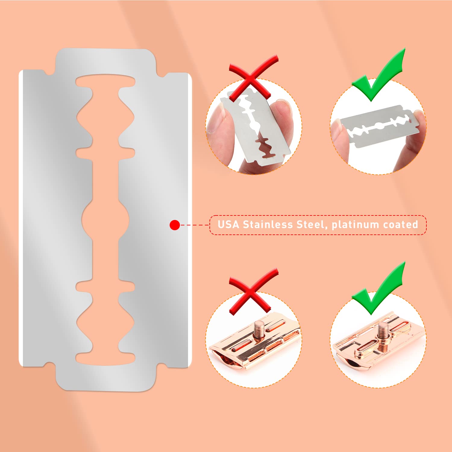 Reusable Double Edge Safety Ra - Safety Razor Handle reseña y precio