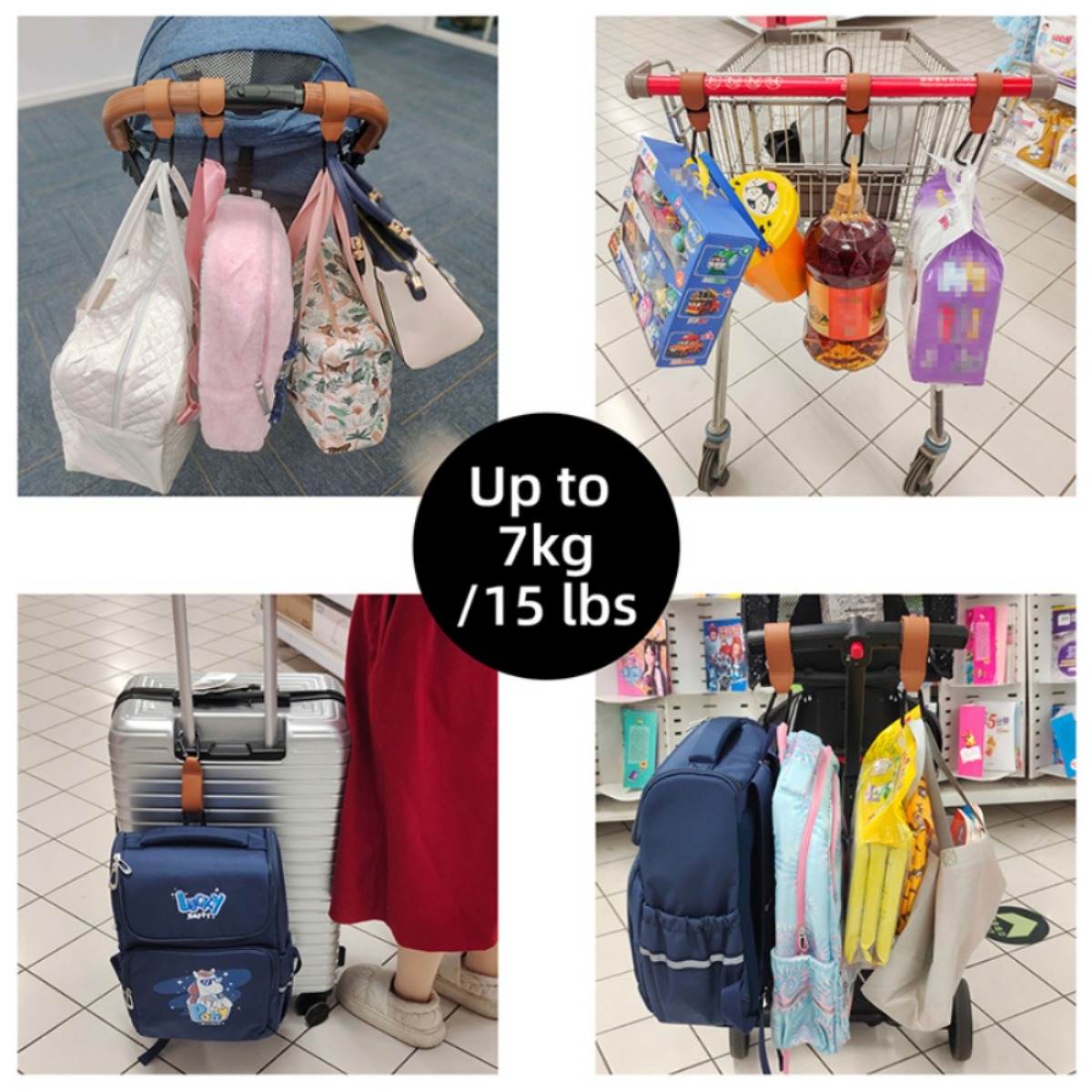 2pcs /lot Baby Stroller Hook P - Linen Bag Bulk reseña y precio