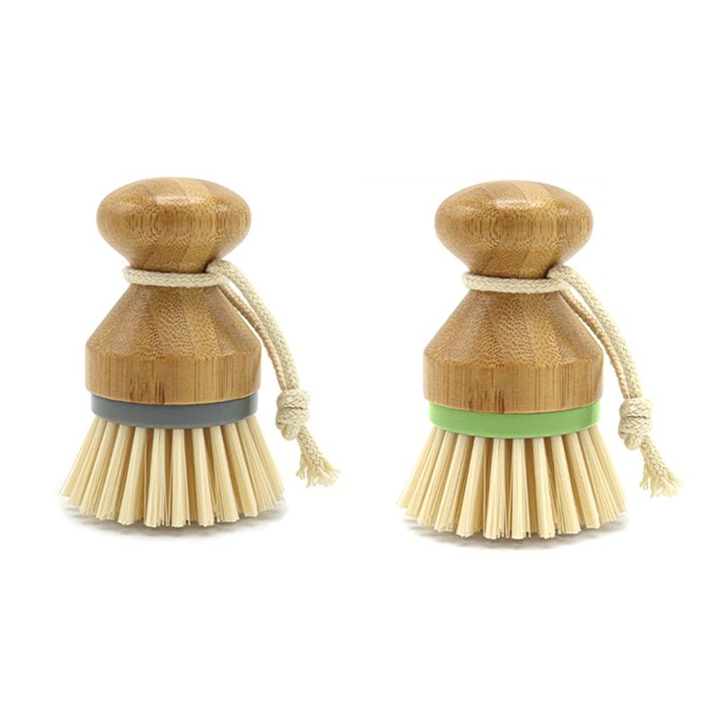 AC76-2 Pack Kitchen Cleaning B - Dish Brush Bamboo reseña y precio
