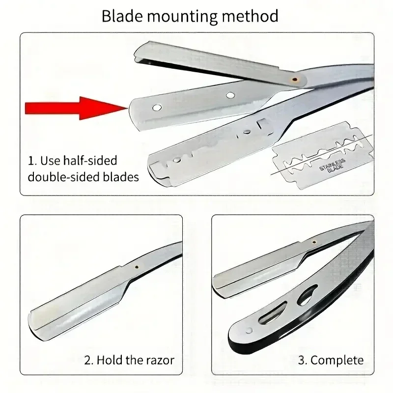 Hair Removal Knife Men Shaves  - Safety Razor Handle reseña y precio