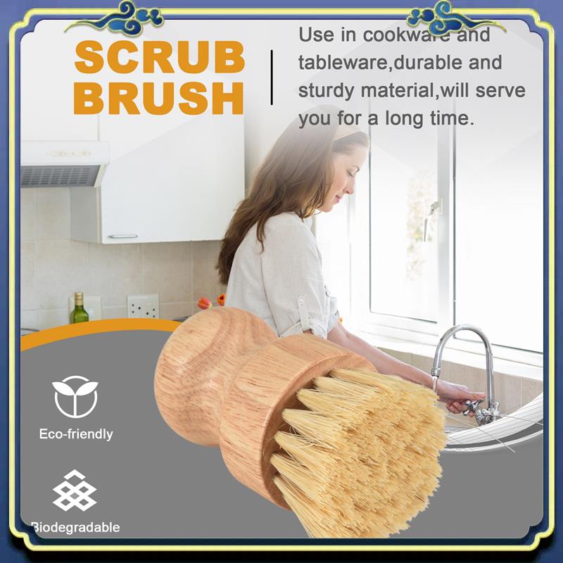 A56P-Bamboo Dish Brush 2Pcs Ba - Dish Brush Bamboo reseña y precio