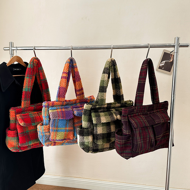 Lamb Fleece tote bags for wome - Linen Bag Bulk reseña y precio