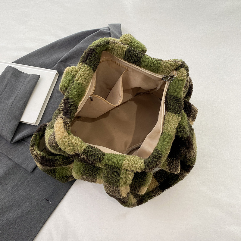 Lamb Fleece tote bags for wome - Linen Bag Bulk reseña y precio