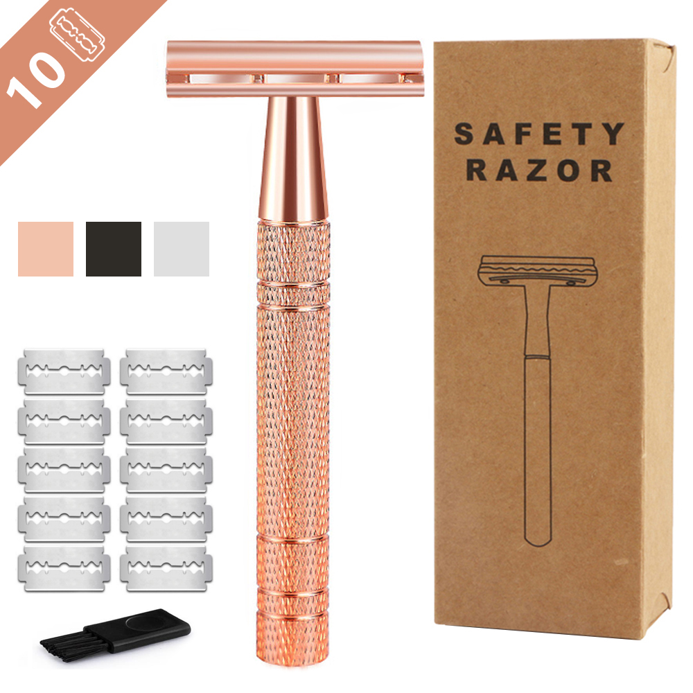 Rose Gold Razor,Classic Double - Safety Razor Handle reseña y precio