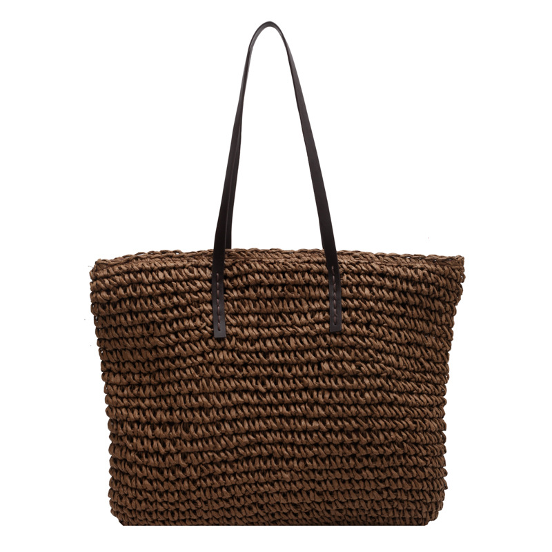 Straw Woven Tote Bags Casual L - Linen Bag Bulk reseña y precio