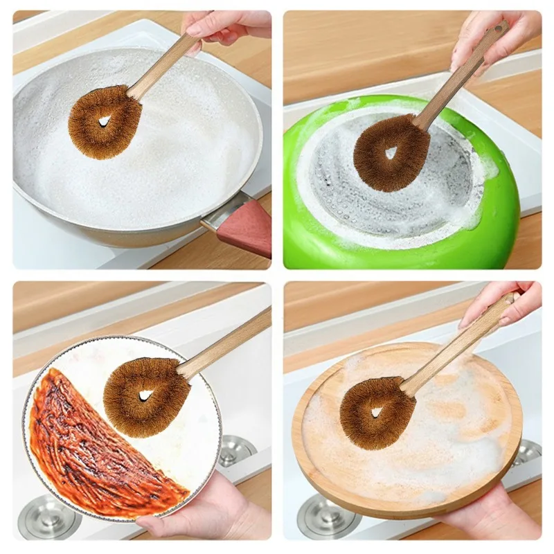 1Pc Eco Coconut Fiber Dish Bru - Dish Brush Bamboo reseña y precio