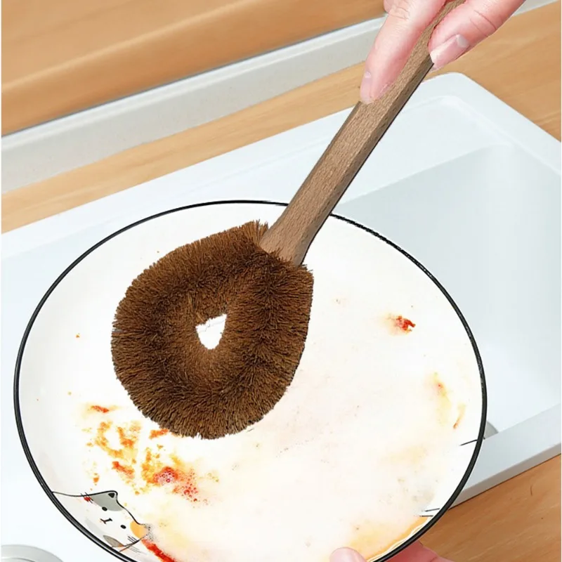 1Pc Eco Coconut Fiber Dish Bru - Dish Brush Bamboo reseña y precio