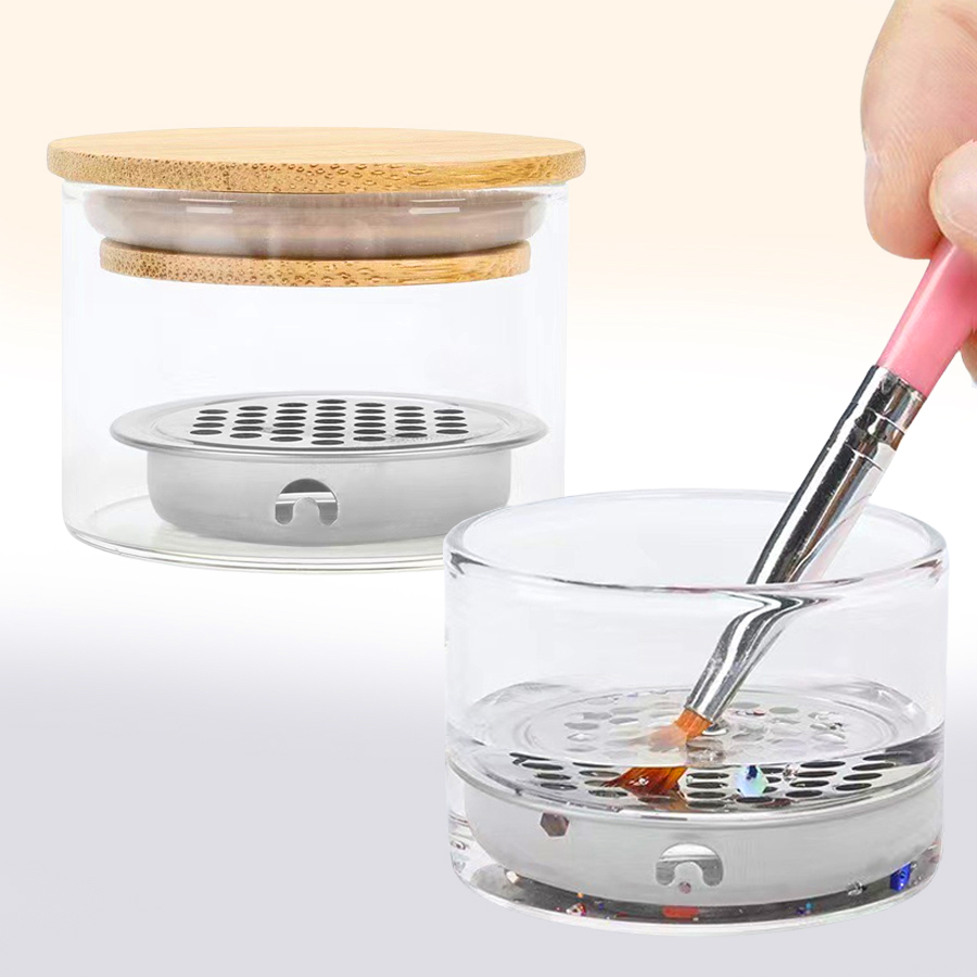 Nail Art Brushes Washing Cup N - Dish Brush Bamboo reseña y precio