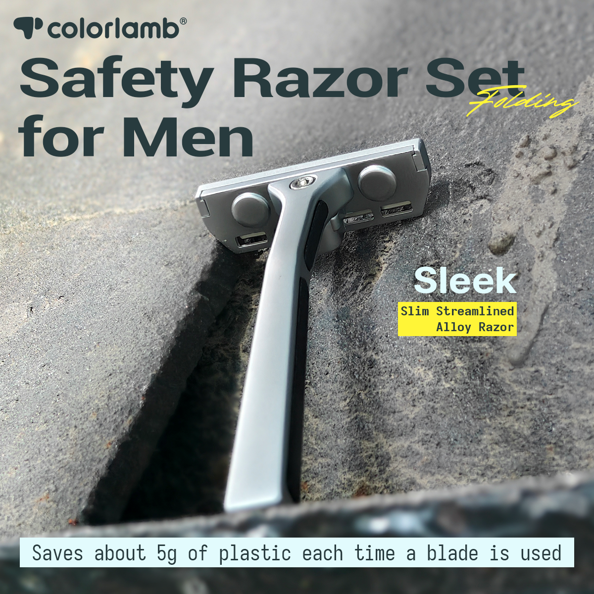 Colorlamb Metal Safety Razor M - Safety Razor Handle reseña y precio