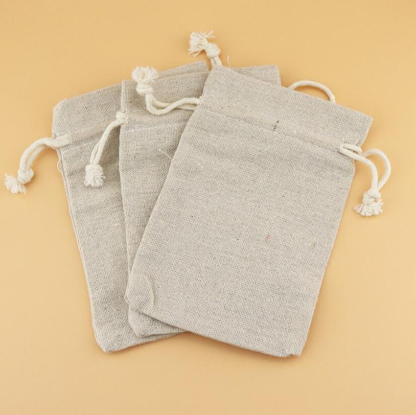 50PCS Linen Drawstring Bags Je - Linen Bag Bulk reseña y precio