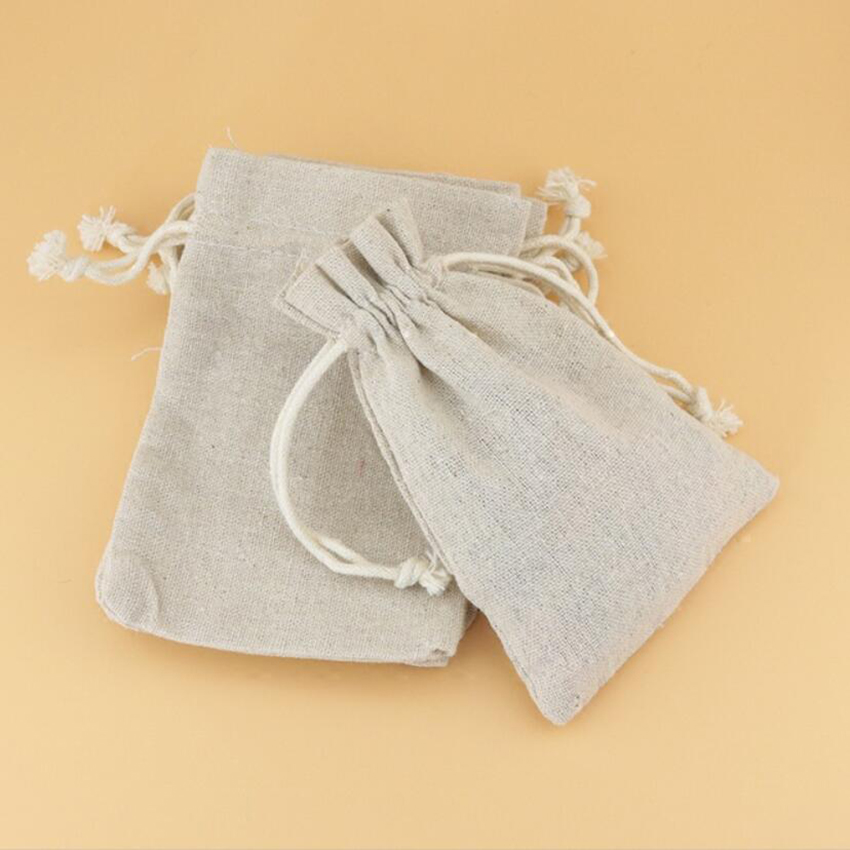 50PCS Linen Drawstring Bags Je - Linen Bag Bulk reseña y precio