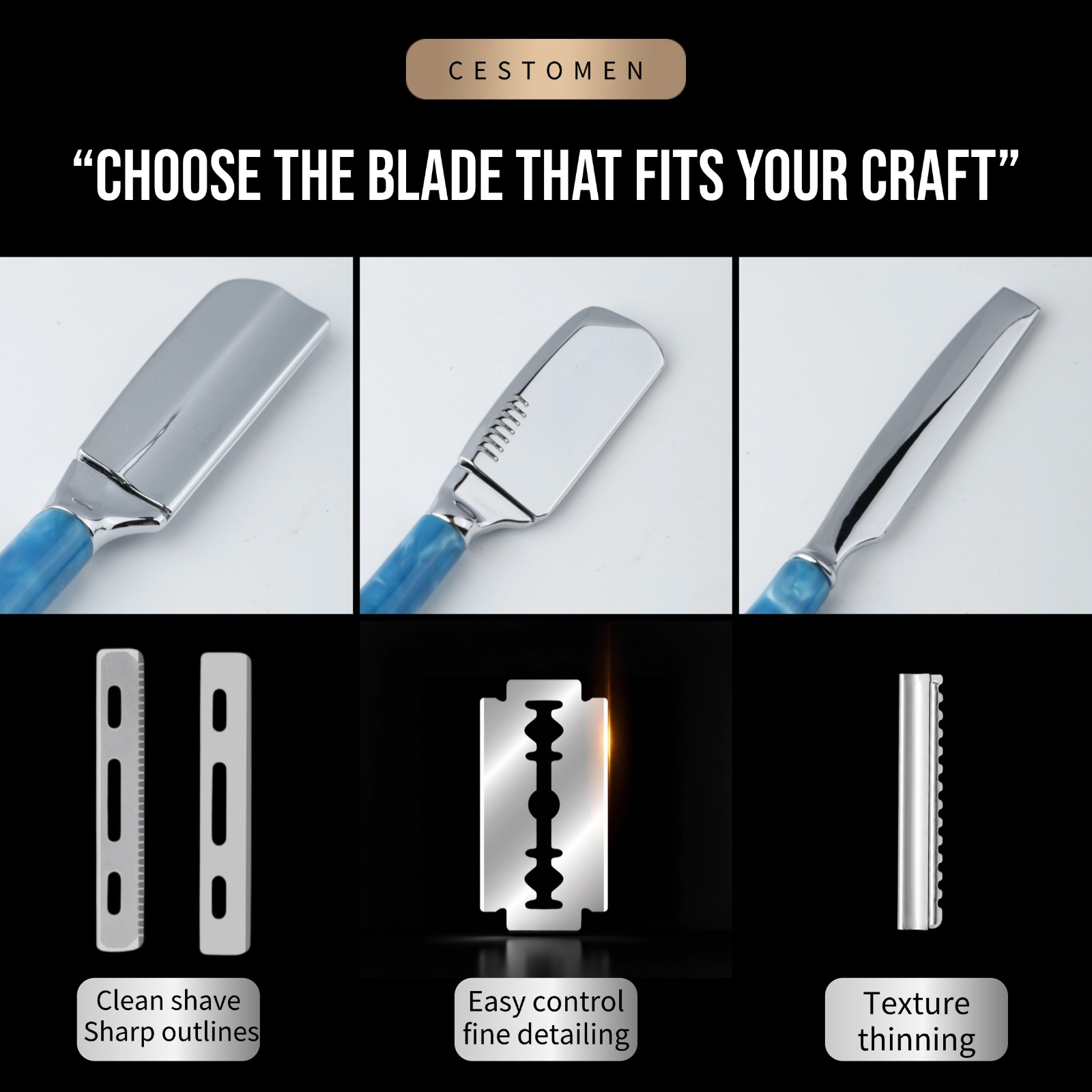 1Pcs Pro Resin Wood Handle Bar - Safety Razor Handle reseña y precio