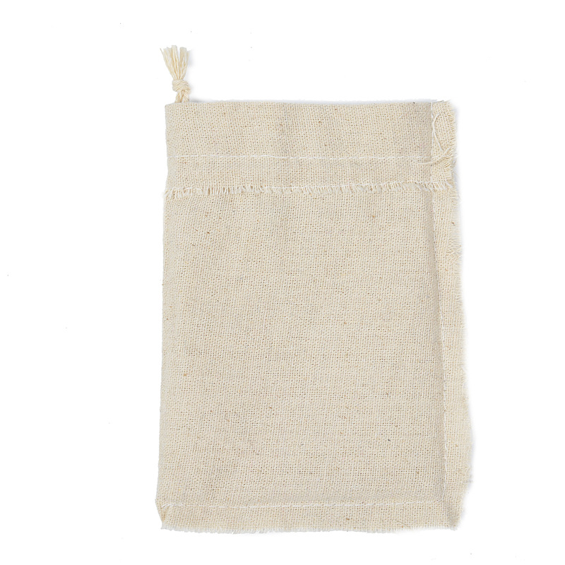 10pcs Cotton Linen Drawstring  - Linen Bag Bulk reseña y precio