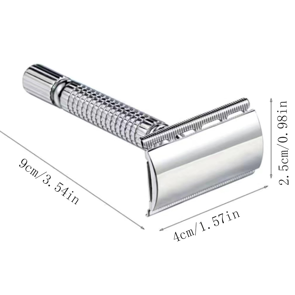 Stainless steel short handle c - Safety Razor Handle reseña y precio