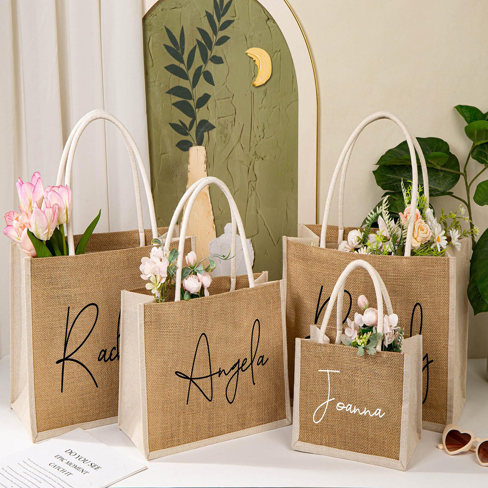 Eco Friendly Jute Tote Bag Per - Linen Bag Bulk reseña y precio