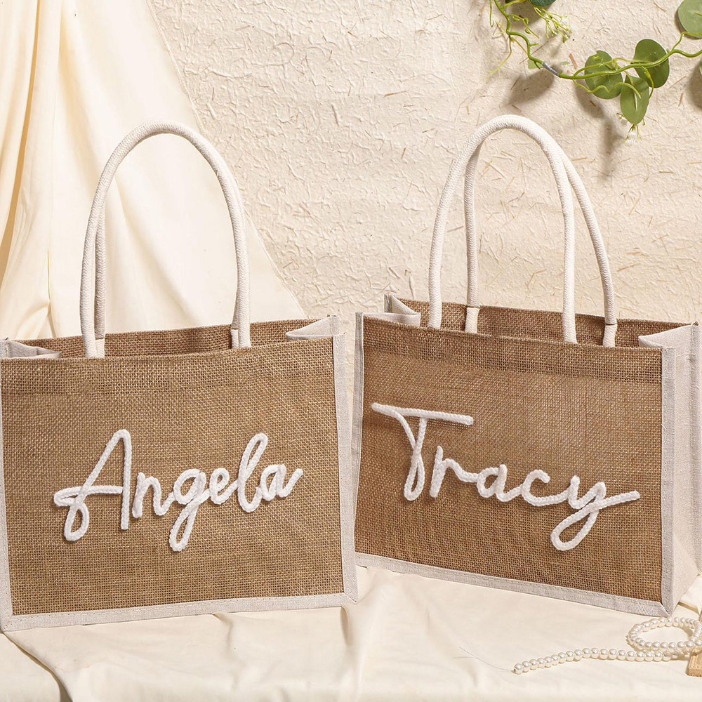 Eco Friendly Jute Tote Bag Per - Linen Bag Bulk reseña y precio